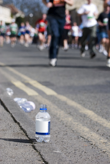 Vatten för maratonlöpare